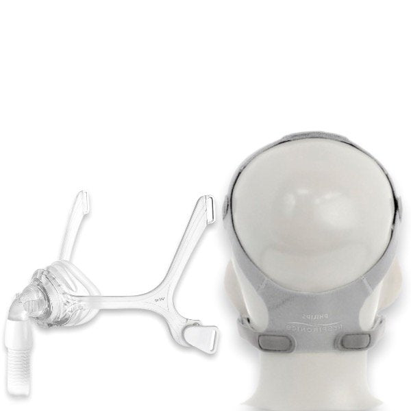 Philips Respironics Wisp Clear Silicone Nasal Mask Without Headgear | Kit - CPAPnation