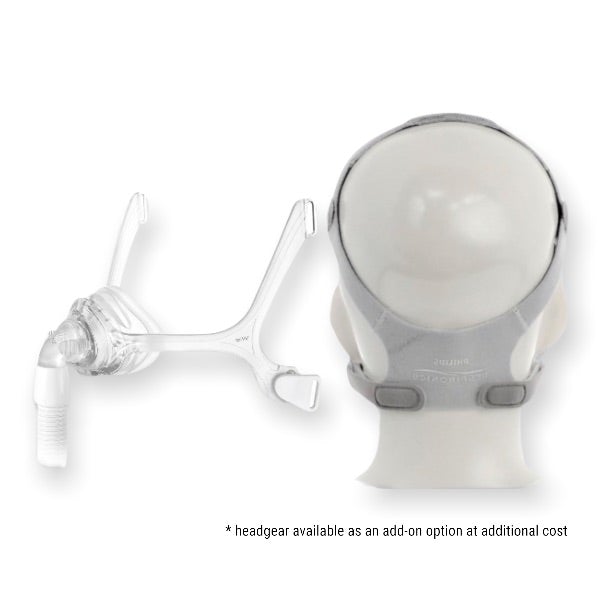 Philips Respironics Wisp Clear Silicone Nasal Mask Without Headgear | Kit - CPAPnation