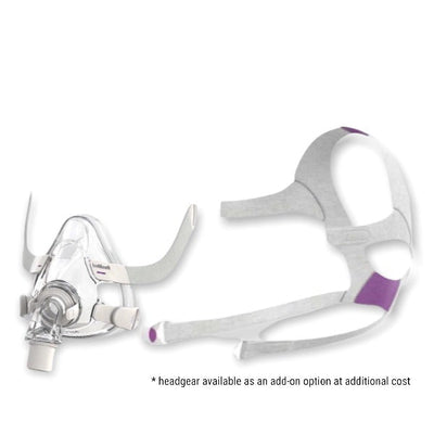ResMed F20 Silicone For Her Full Face Mask Without Headgear | Kit - CPAPnation