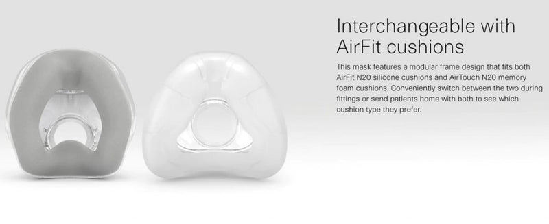 ResMed AirTouch N20 Memory Foam Nasal | Cushion - CPAPnation