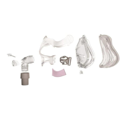 ResMed Quattro FX For Her Full Face Mask Without Headgear | Kit - CPAPnation