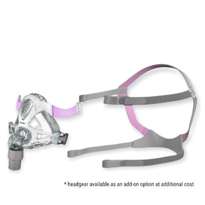 ResMed Quattro FX For Her Full Face Mask Without Headgear | Kit - CPAPnation