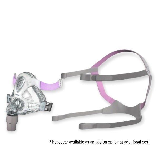 ResMed Quattro FX For Her Full Face Mask Without Headgear | Kit - CPAPnation