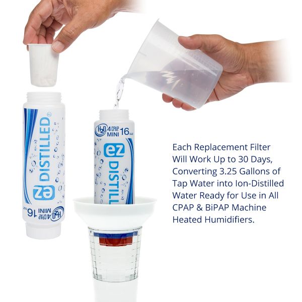 Replacement Filter for EZDistilled Water Filtration System (4 Pack) - CPAPnation